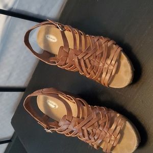 Strappy wedge sandals by Dr. Scholls